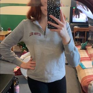 Seton Hill Grey Quarterzip